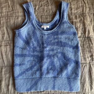 Blue Sleeveless Knit Top, Madewell size xs